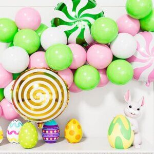 Adeyoo 50 Piece Party Balloon Decor Pink Green New
